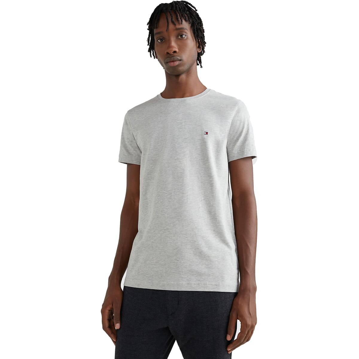 

Футболка Tommy Hilfiger Slim Fit, светло-серый