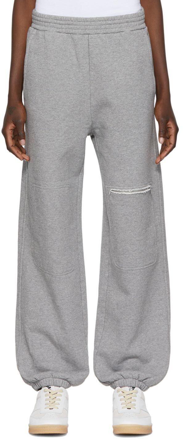 

Серые брюки для отдыха на молнии MM6 Maison Margiela, Серый