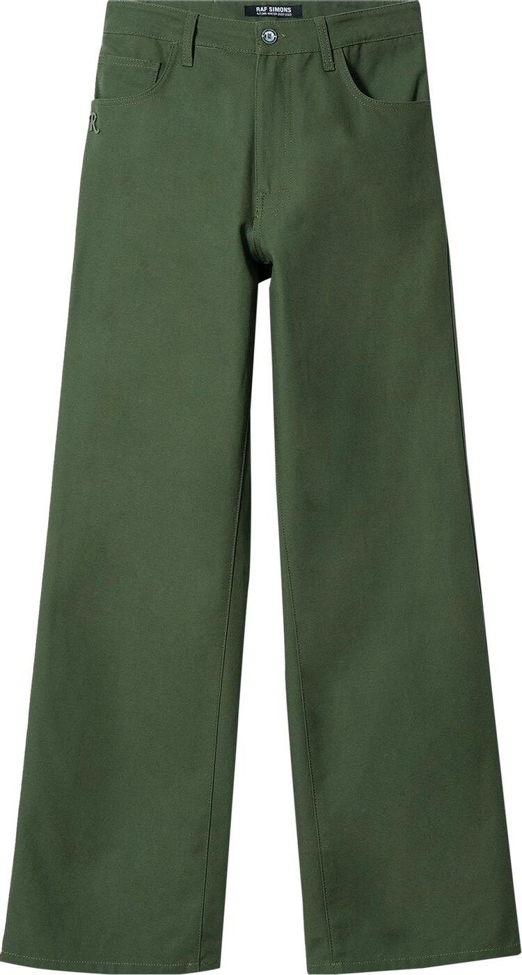 

Брюки Raf Simons Wide Fit Denim Workwear Pants 'Green', зеленый