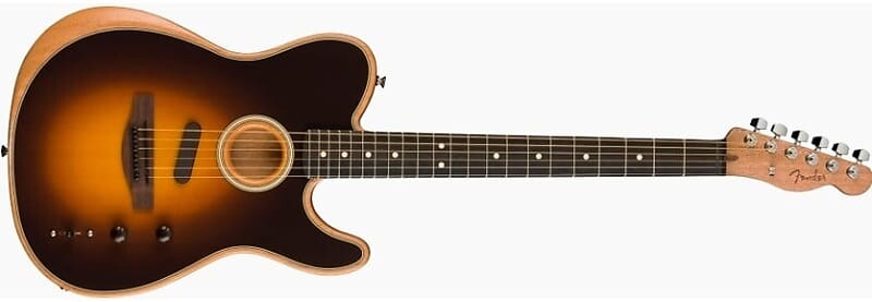 

Fender TELE-ACOUSTASONIC-PL Acoustasonic Player Telecaster, накладка на гриф из палисандра - Shadow Burst