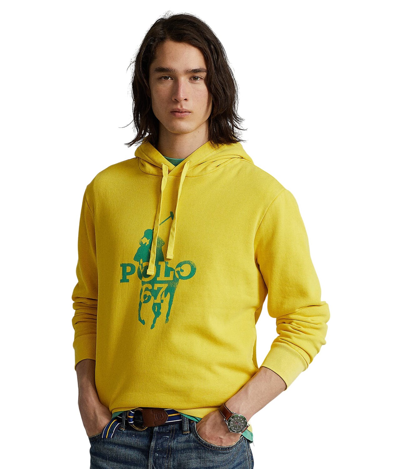 

Худи Polo Ralph Lauren, Big Pony Logo Fleece Hoodie, Желтый