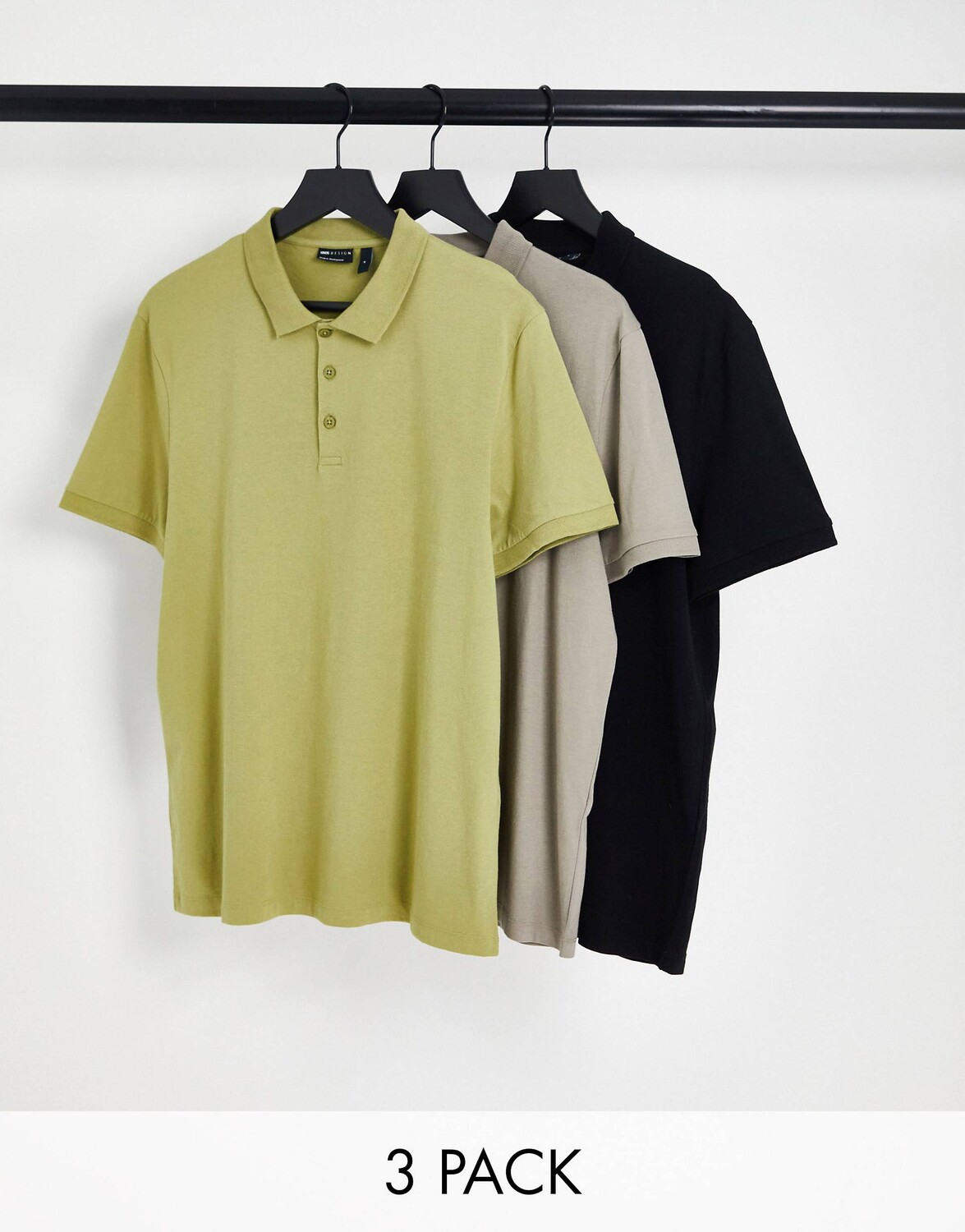 

Разноцветная футболка-поло ASOS DESIGN 3