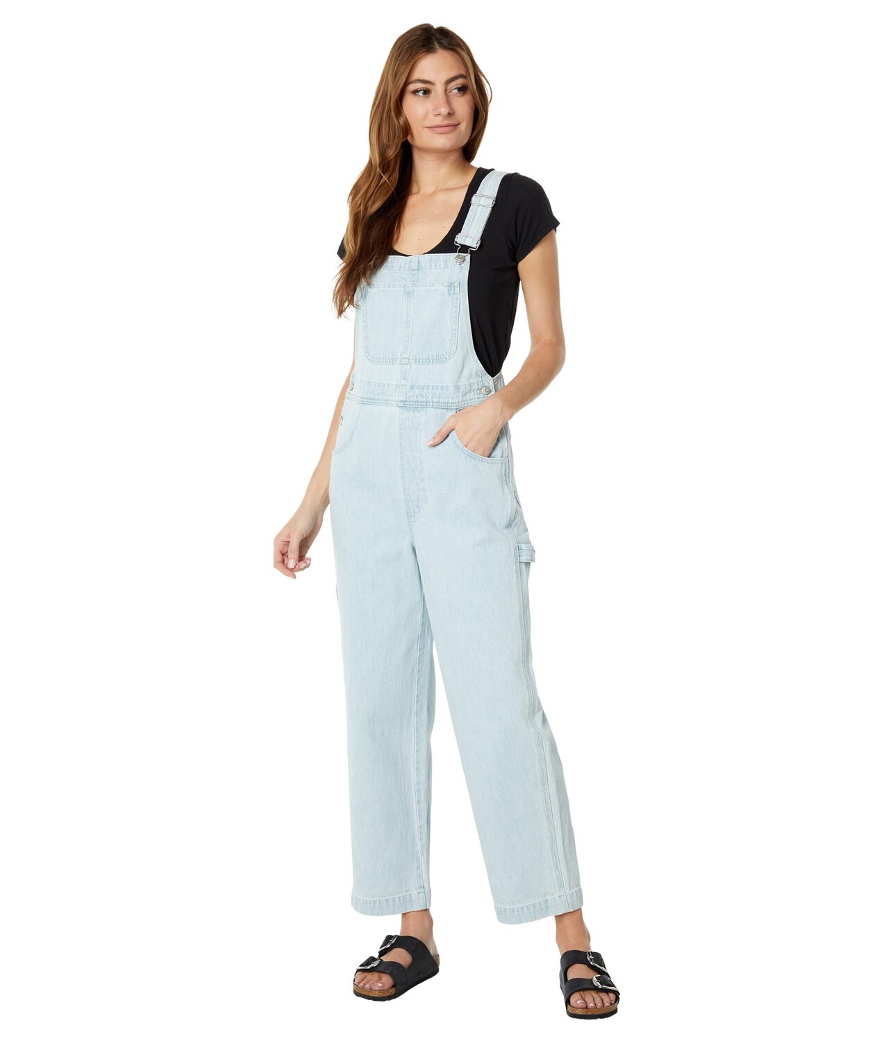 

Брюки Madewell, Denim Oversized Carpenter Overalls in Bretton Wash