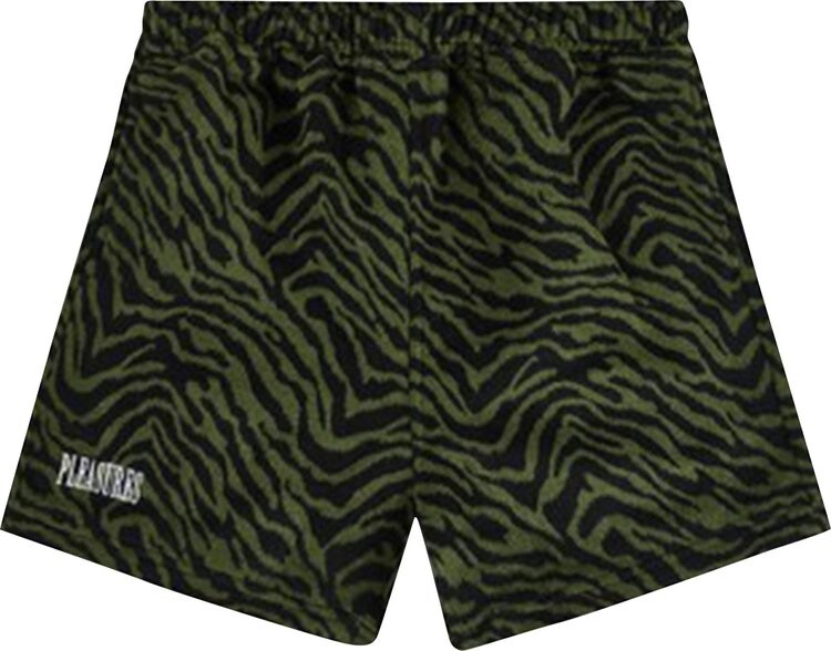 

Шорты Pleasures Breaker Fuzzy Stripe Shorts 'Green', зеленый