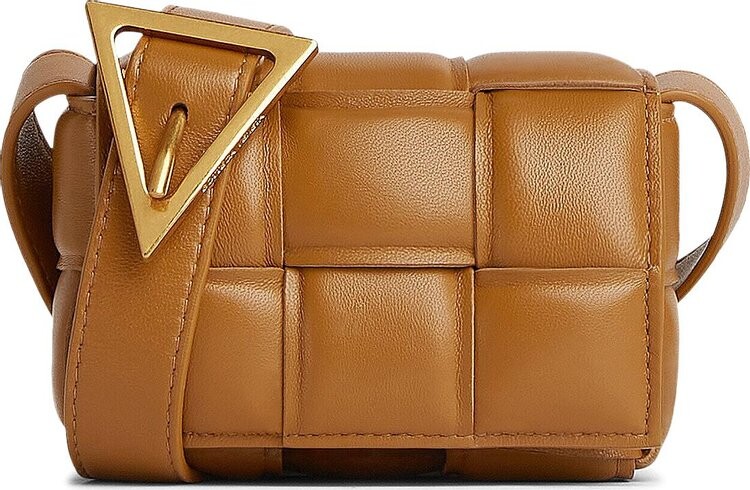 

Сумка Bottega Veneta Padded Candy Cassette Shoulder Bag Camel/Gold, золотой