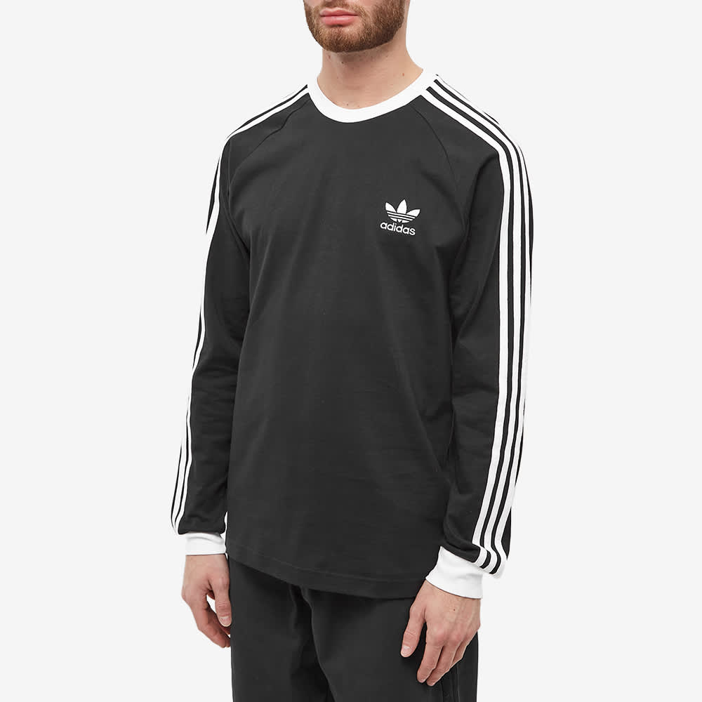 Adidas 3 stripe shop long sleeve shirt