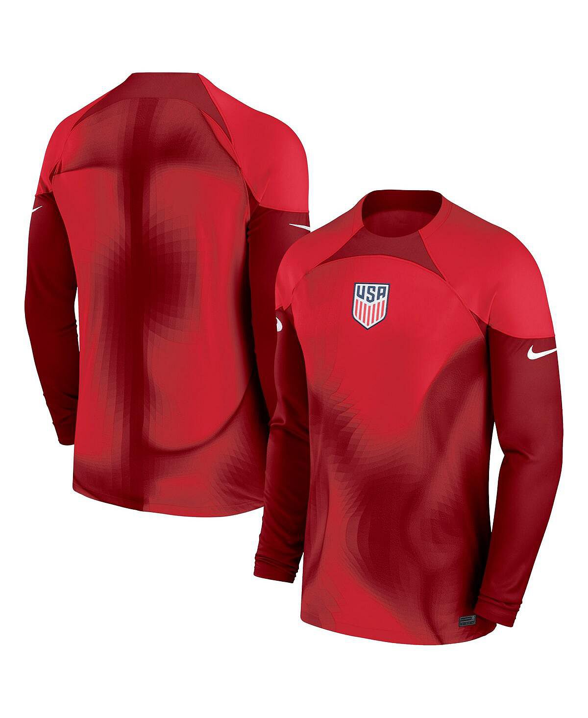 

Футболка Nike Men's Maroon USMNT 2022/23, красный/темно-серый