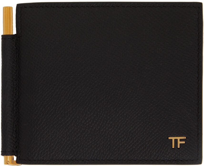 

Черный кошелек с зажимом для денег T Line TOM FORD