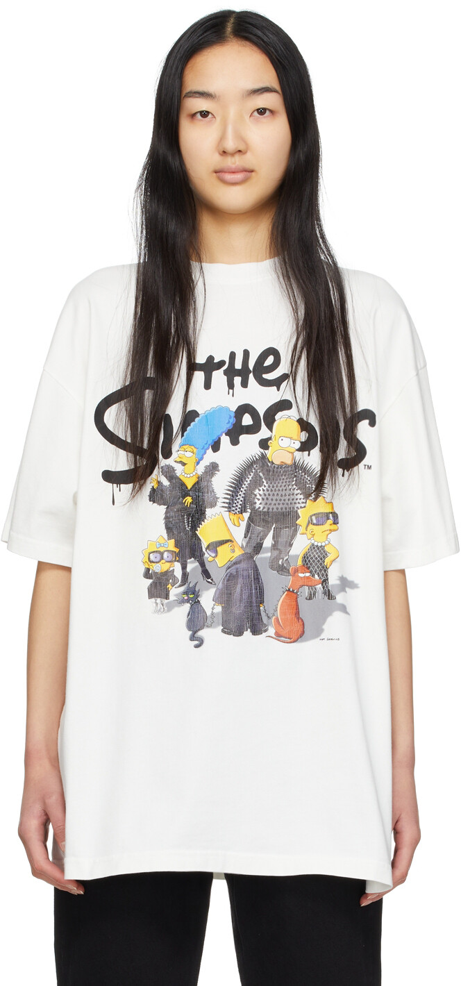 

Оверсайз-футболка Off-White The Simpsons Edition Balenciaga