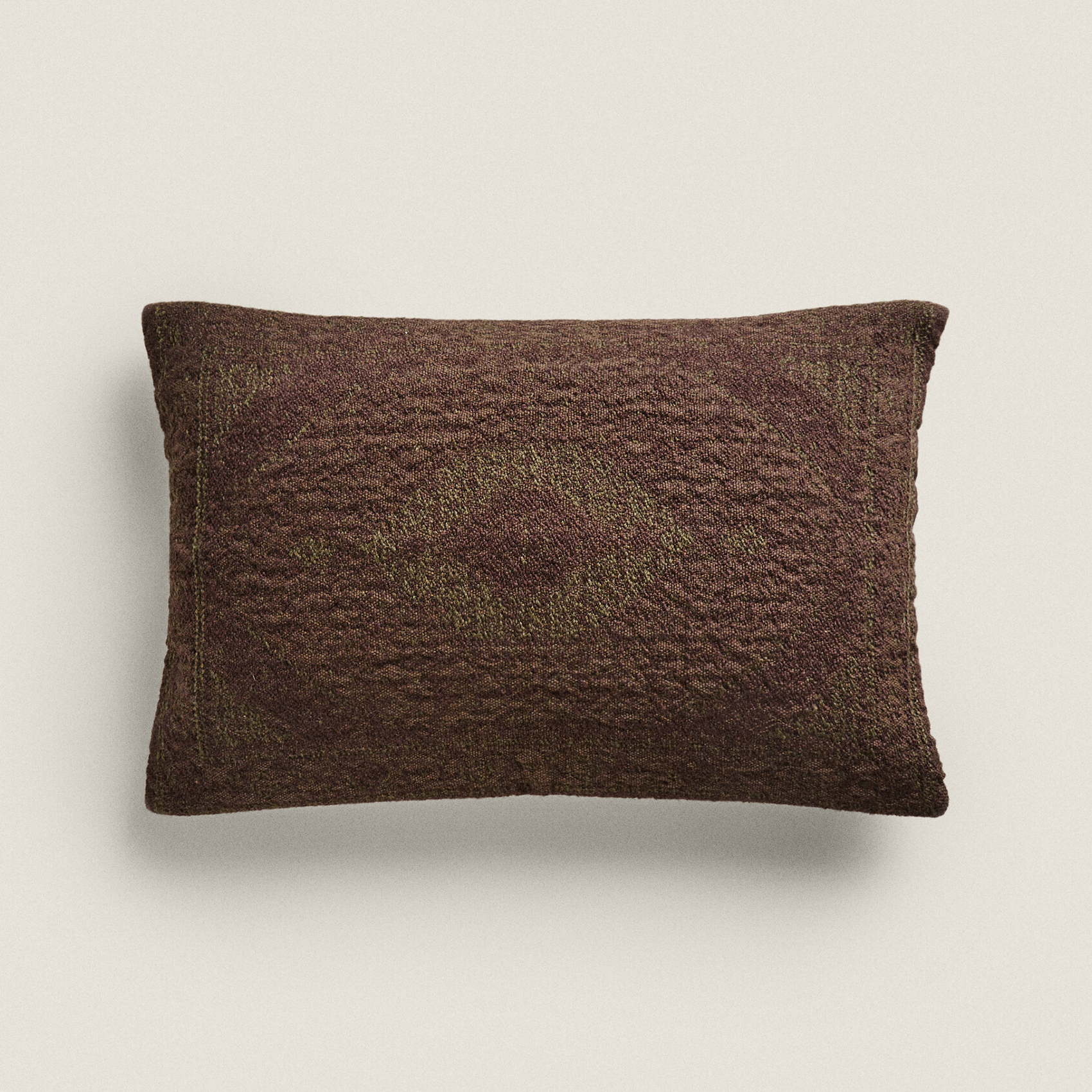 Чехол для подушки Zara Home Geometric Wool Blend, бордовый/мультиколор