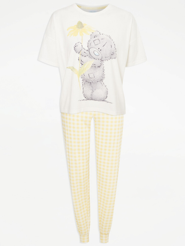 

Желтая клетчатая пижама Tatty Teddy George., желтый