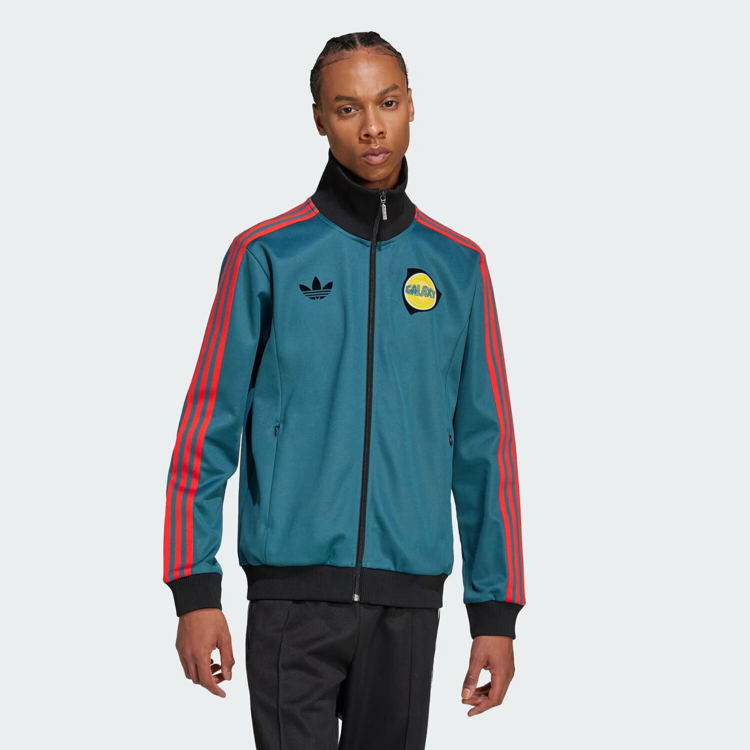 

Спортивная футболка Beckenbauer 2024 LA Galaxy Adidas, цвет Viridian/Black