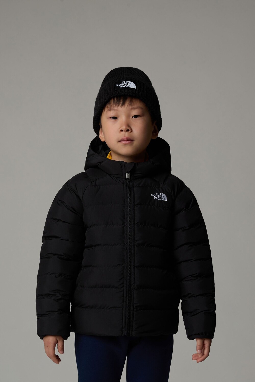 

Двусторонняя куртка с капюшоном Perrito для мальчиков The North Face, черный