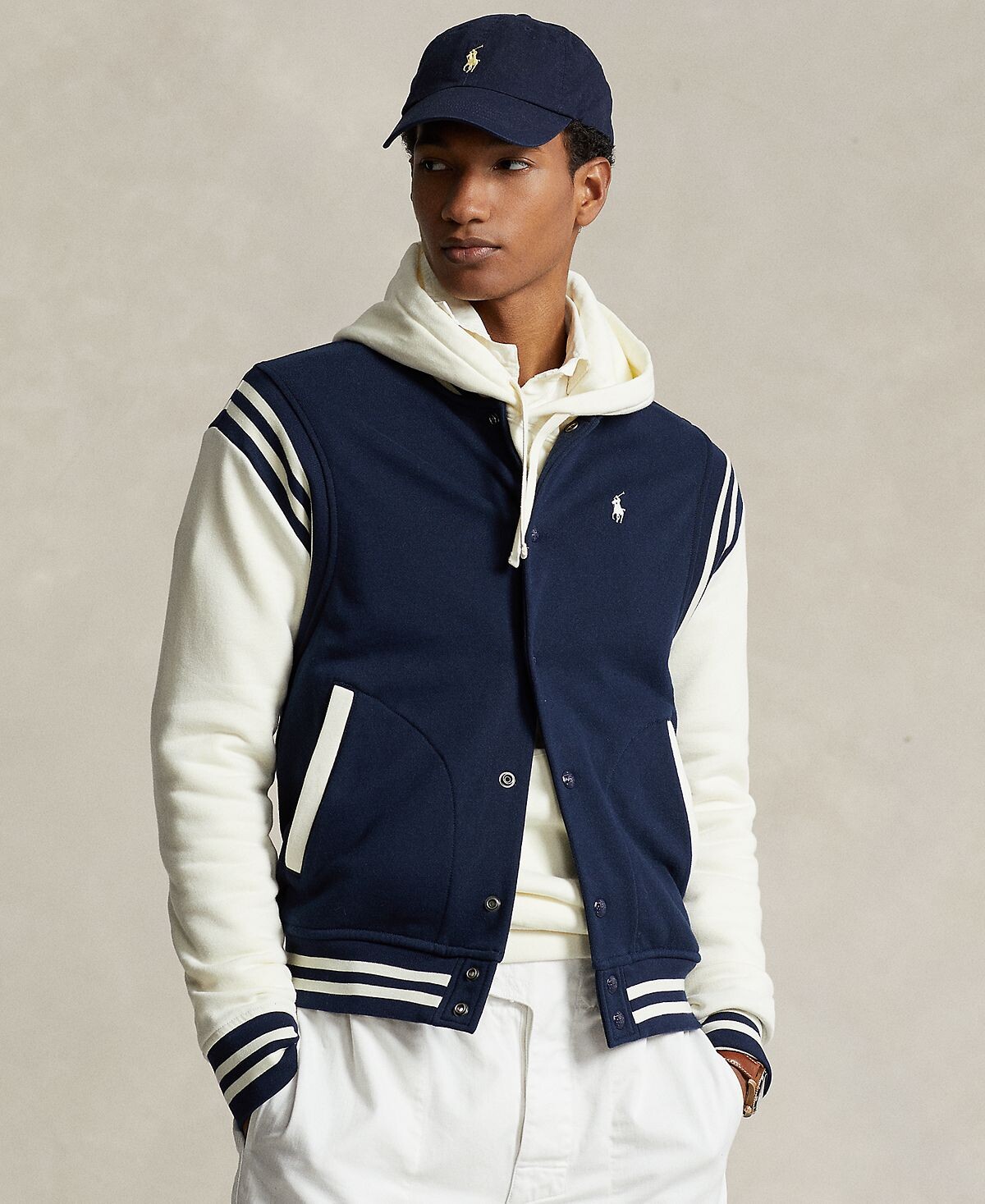 

Мужская бейсбольная куртка из флиса Polo Ralph Lauren