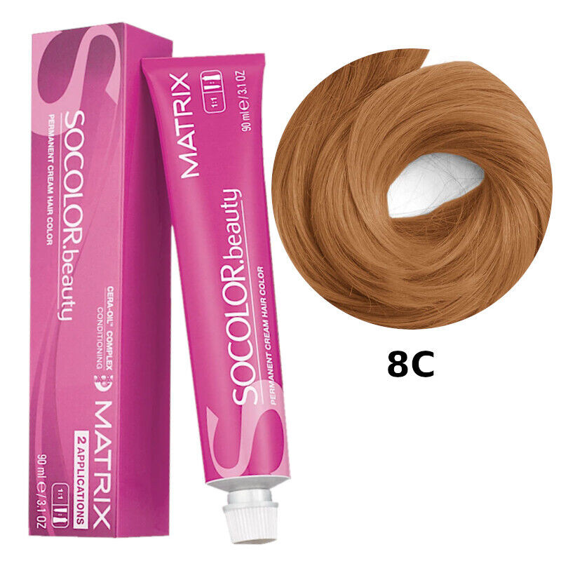 

Стойкая краска для волос 8с Matrix Socolor.Beauty, 90 мл