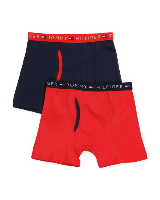 

Трусы-боксеры для мальчиков, 2 шт Tommy Hilfiger, темно-синий