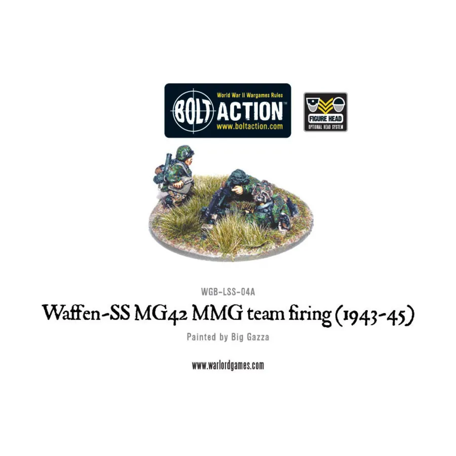 

Командная стрельба из пулемета Waffen-SS MG42 MMG, Bolt Action - German - Waffen-SS (28mm)
