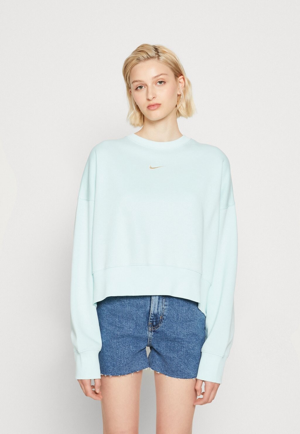 

Толстовка Nike Phoenix Fleece Pant, нефритовый лед / парус, Серый