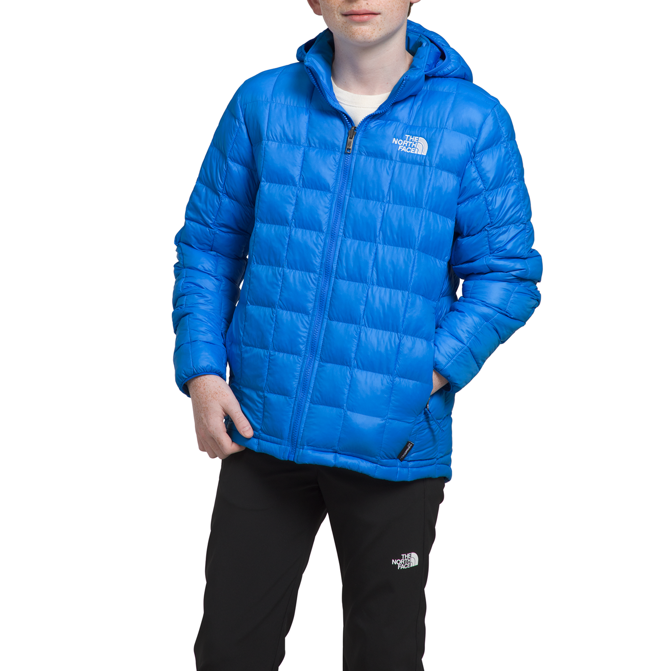Куртка The North Face ThermoBall Hooded, синий куртка the north face reversible thermoball hooded черный