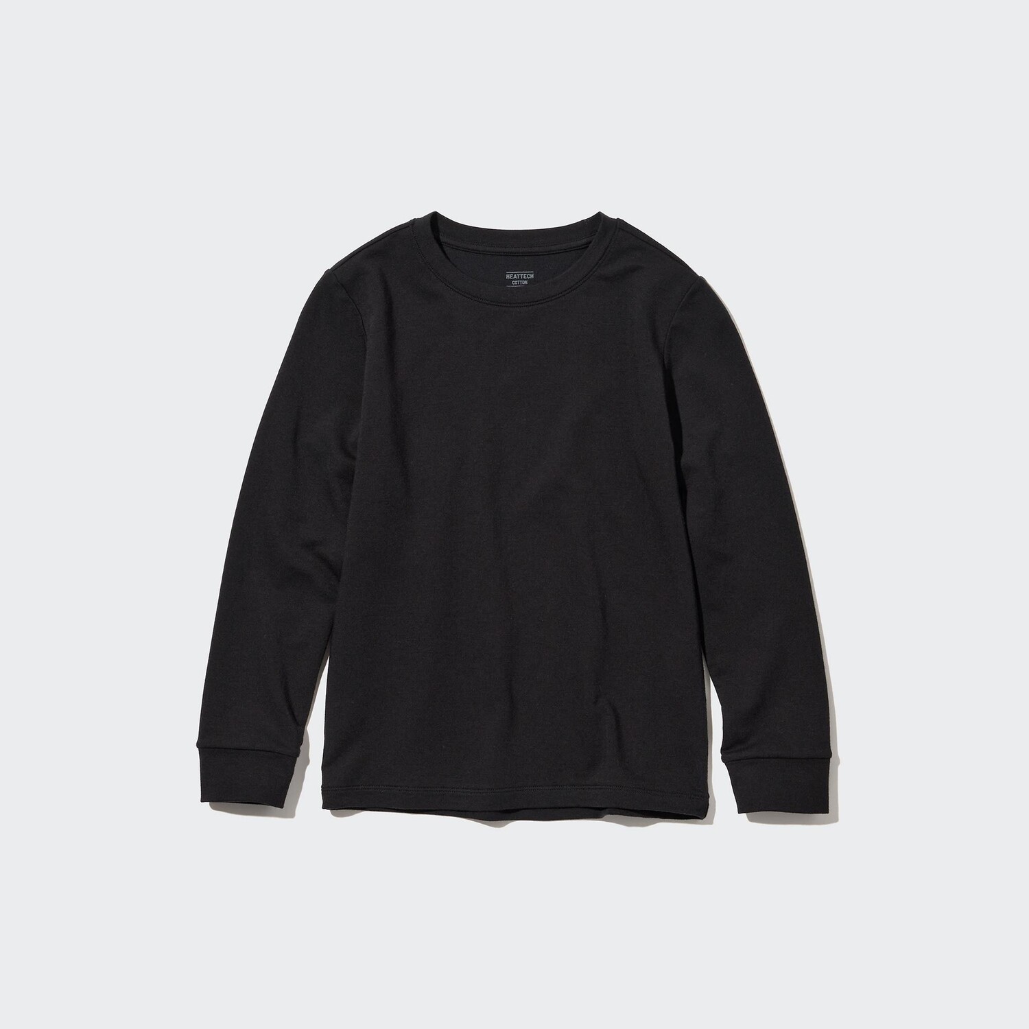 

Футболка UNIQLO Kids Heattech теплая с круглым вырезом и длинными рукавами, черный