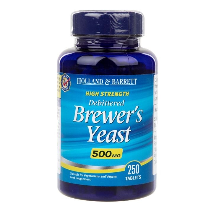 

Holland & Barret Natural Brewers Yeast 500 mg препарат, поддерживающий здоровье кожи, 250 шт.