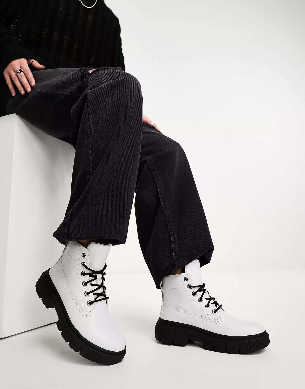 

Ботинки Timberland Greyfield из белой натуральной кожи
