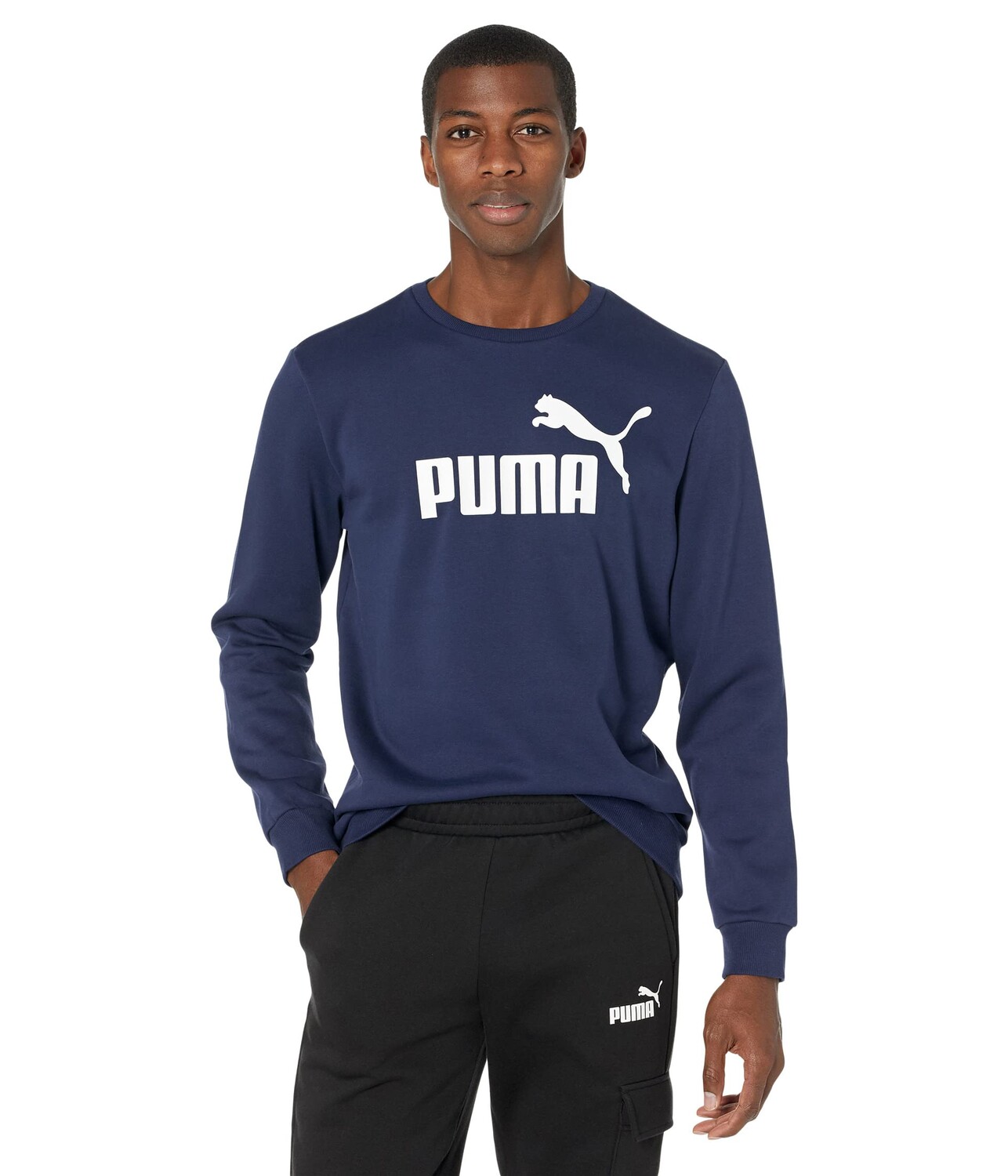 

Флисовый худи PUMA, Essential Big Logo Crew Fleece