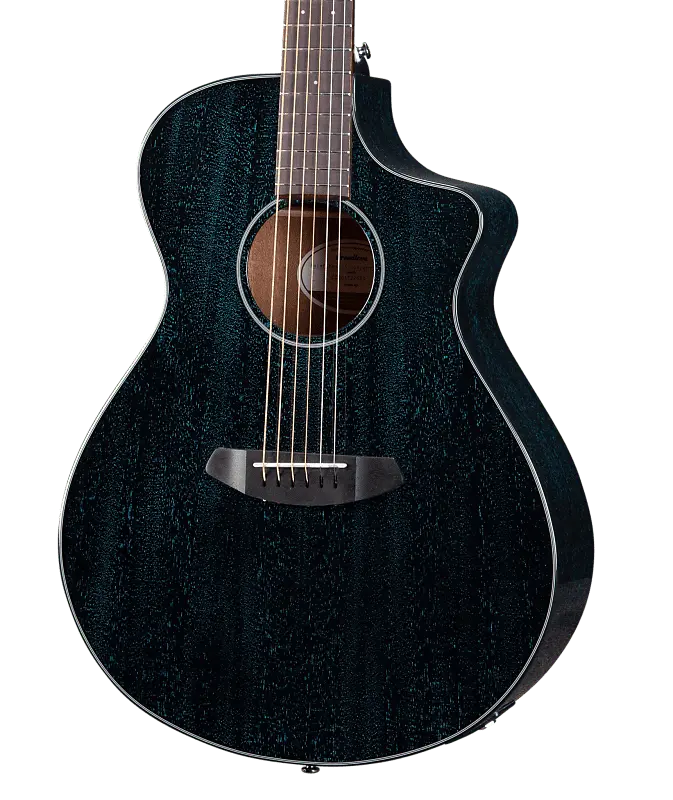

2022 Breedlove Rainforest S Concert Midnight Blue CE African Mahogany Brand New Bundle W/Hard Case