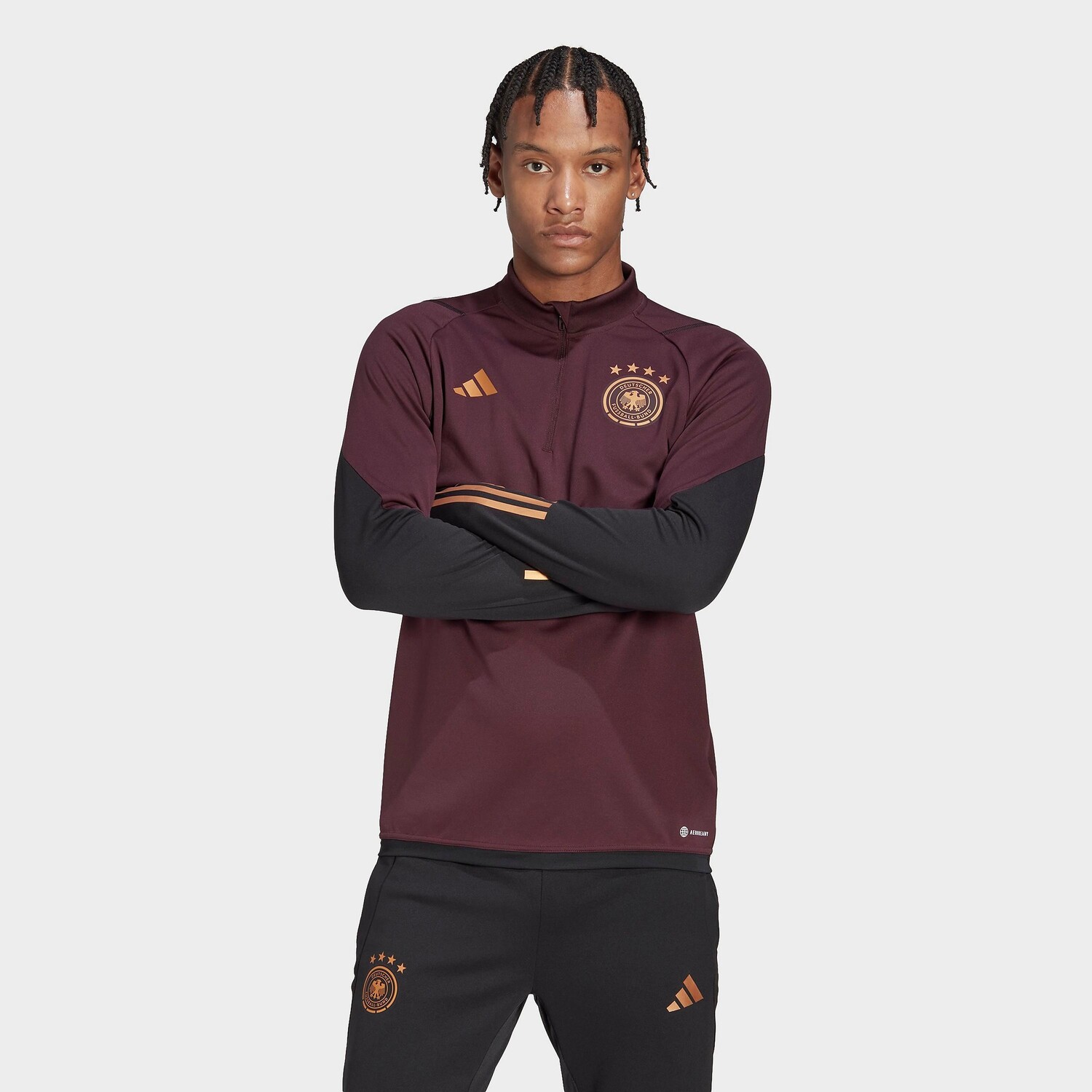 

Мужская футболка для тренировок Adidas Germany Soccer, красный