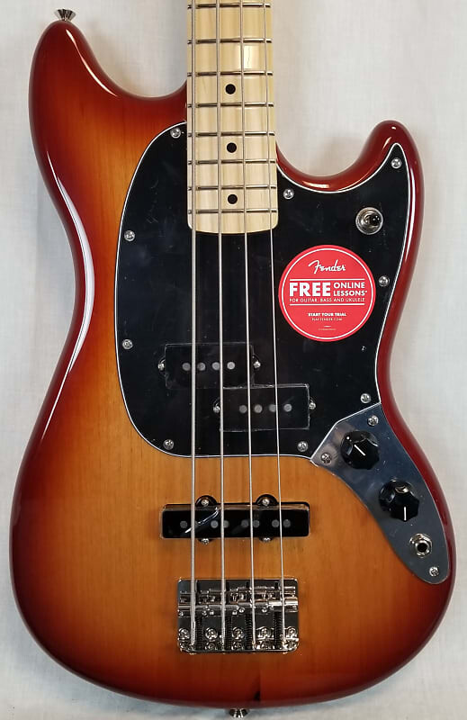 

Fender Player Mustang Bass PJ, кленовый гриф, Sienna Sunburst 0144052547