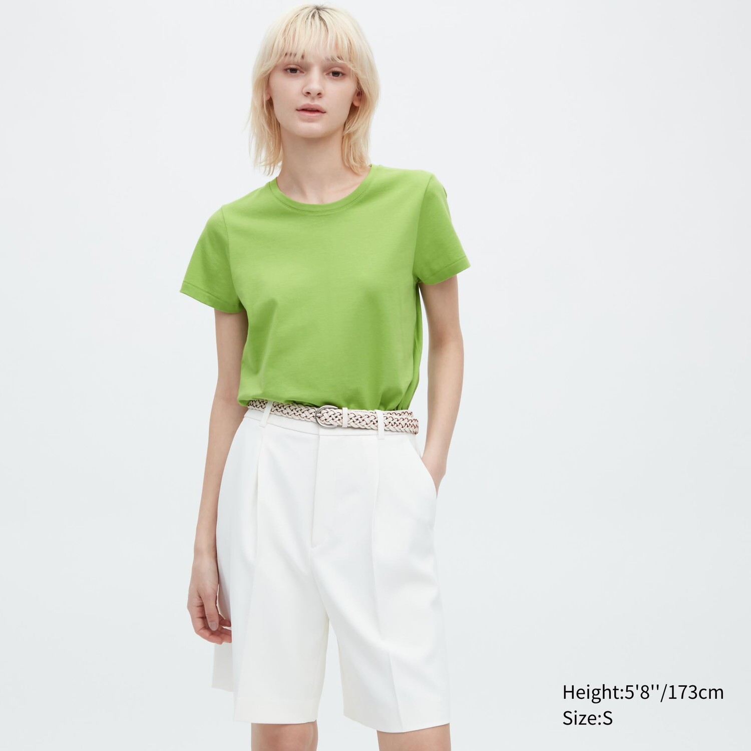 

Футболка Uniqlo Supima с круглым вырезом и короткими рукавами, зеленый