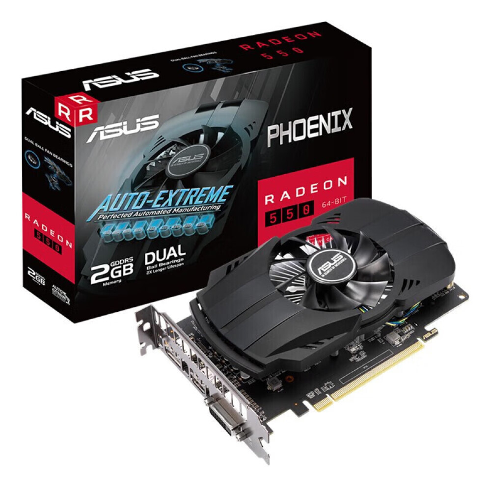

Видеокарта Asus Phoenix RX 550 GDDR5 2GB Phoenix Edition