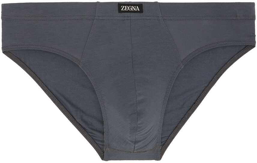 

Серые трусы с нашивками ZEGNA