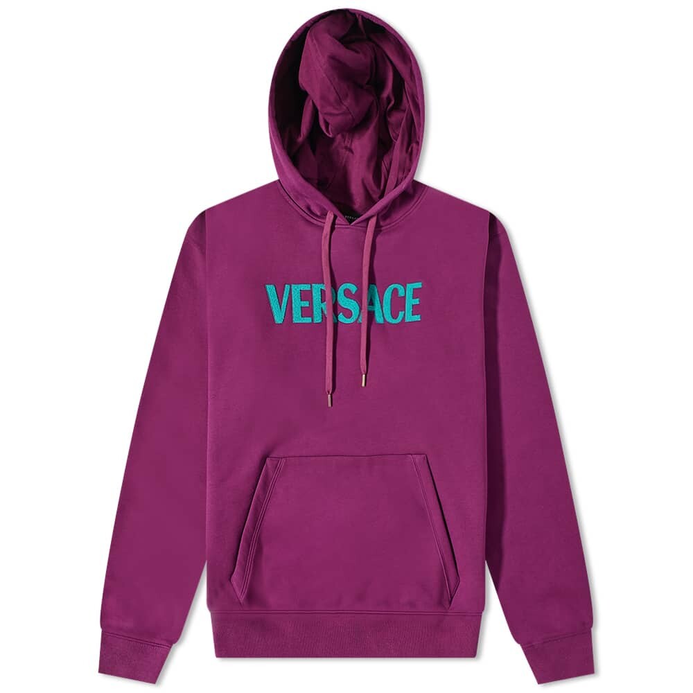 

Толстовка Versace Logo Applique Popover Hoody, Фиолетовый