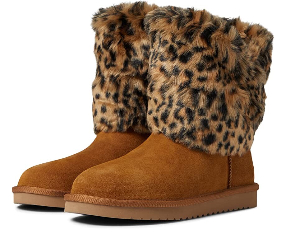 

Ботинки Dezi Short Cheetah Koolaburra by UGG, каштан