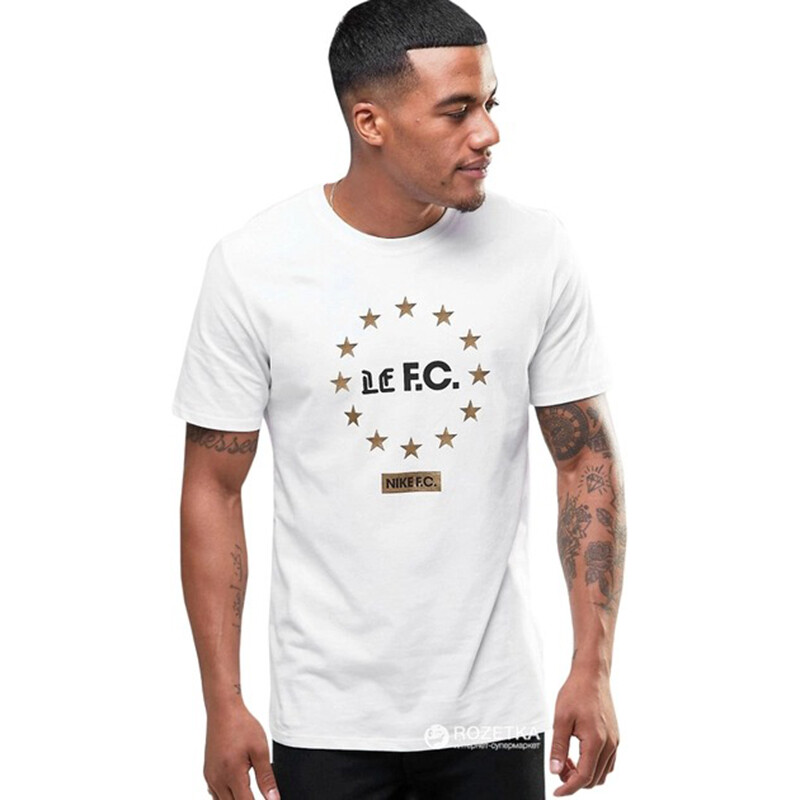

Футболка Nike Alphabet Printing Round Neck, белый