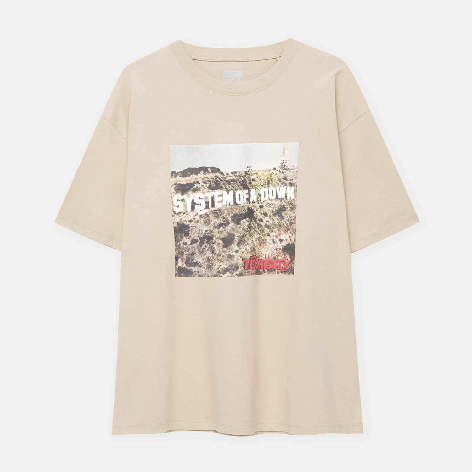 

Футболка Pull&Bear System Of A Down Toxicity Album, светло-коричневый