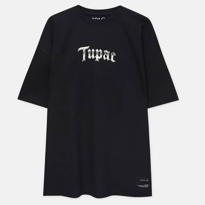 

Футболка с фотографическим принтом Pull&Bear Tupac, черный