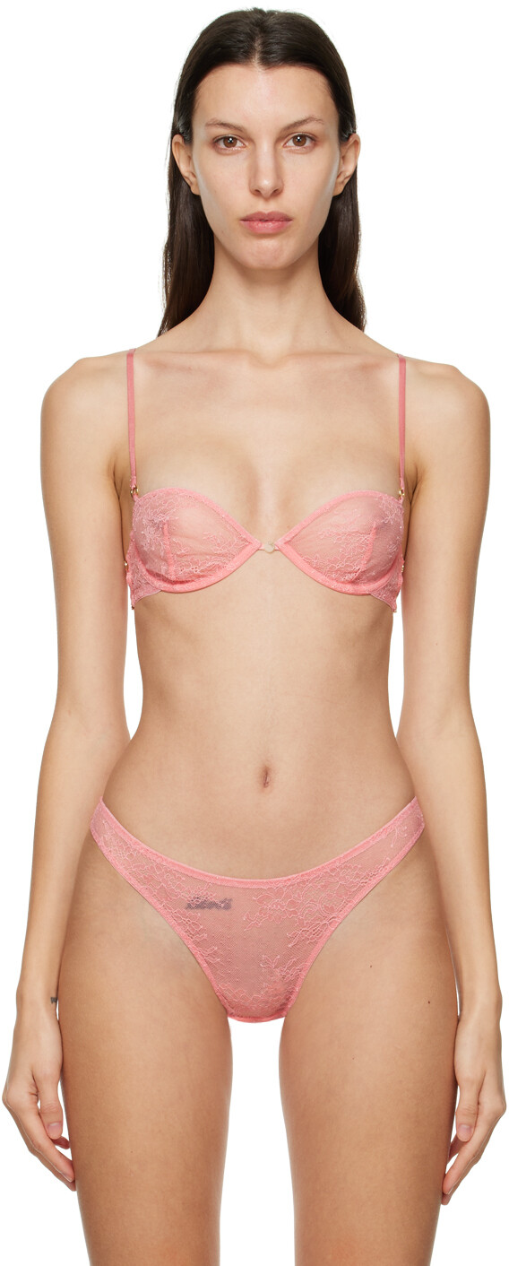 

Розовый кружевной бюстгальтер Geranium Stella McCartney