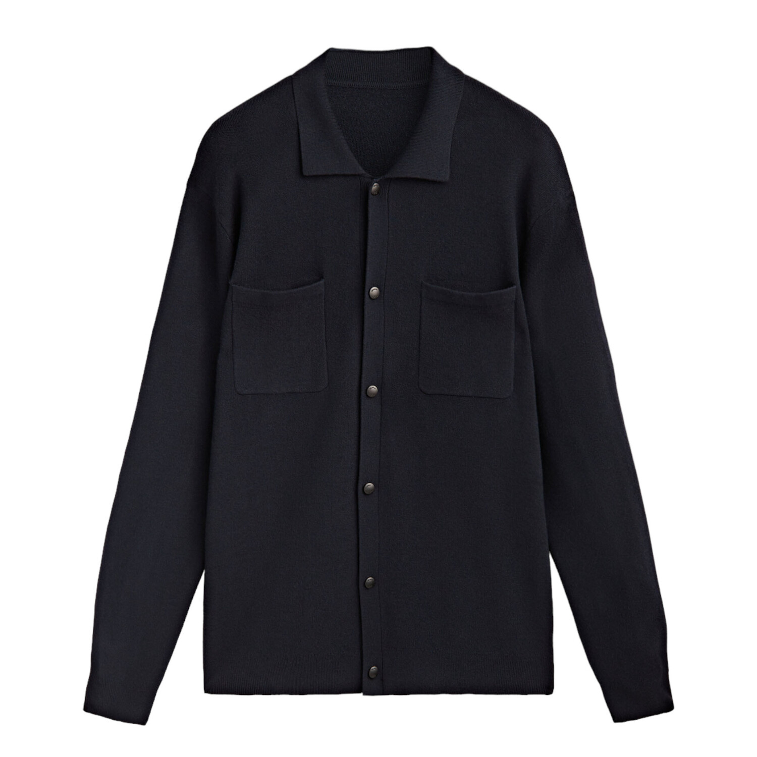 

Кардиган Massimo Dutti Knitted With Buttons And Pockets, черный