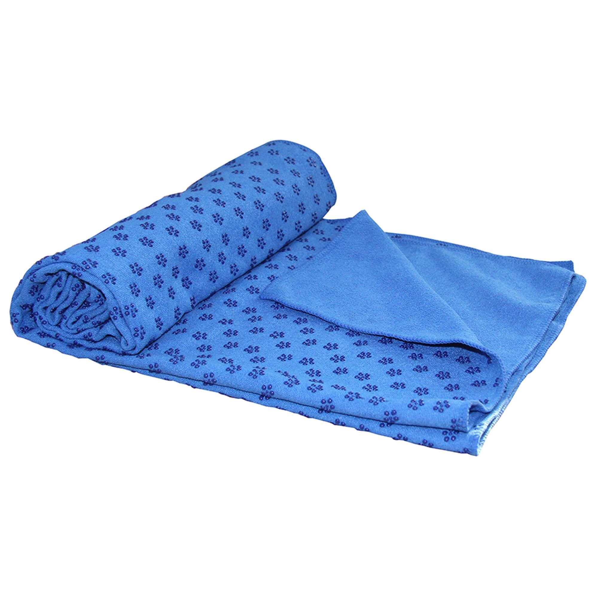 Полотенце для йоги FLOW Towel S, Moonlight Blue (NO SWEAT Yoga Towel) BODHI, лунно-голубой - фото