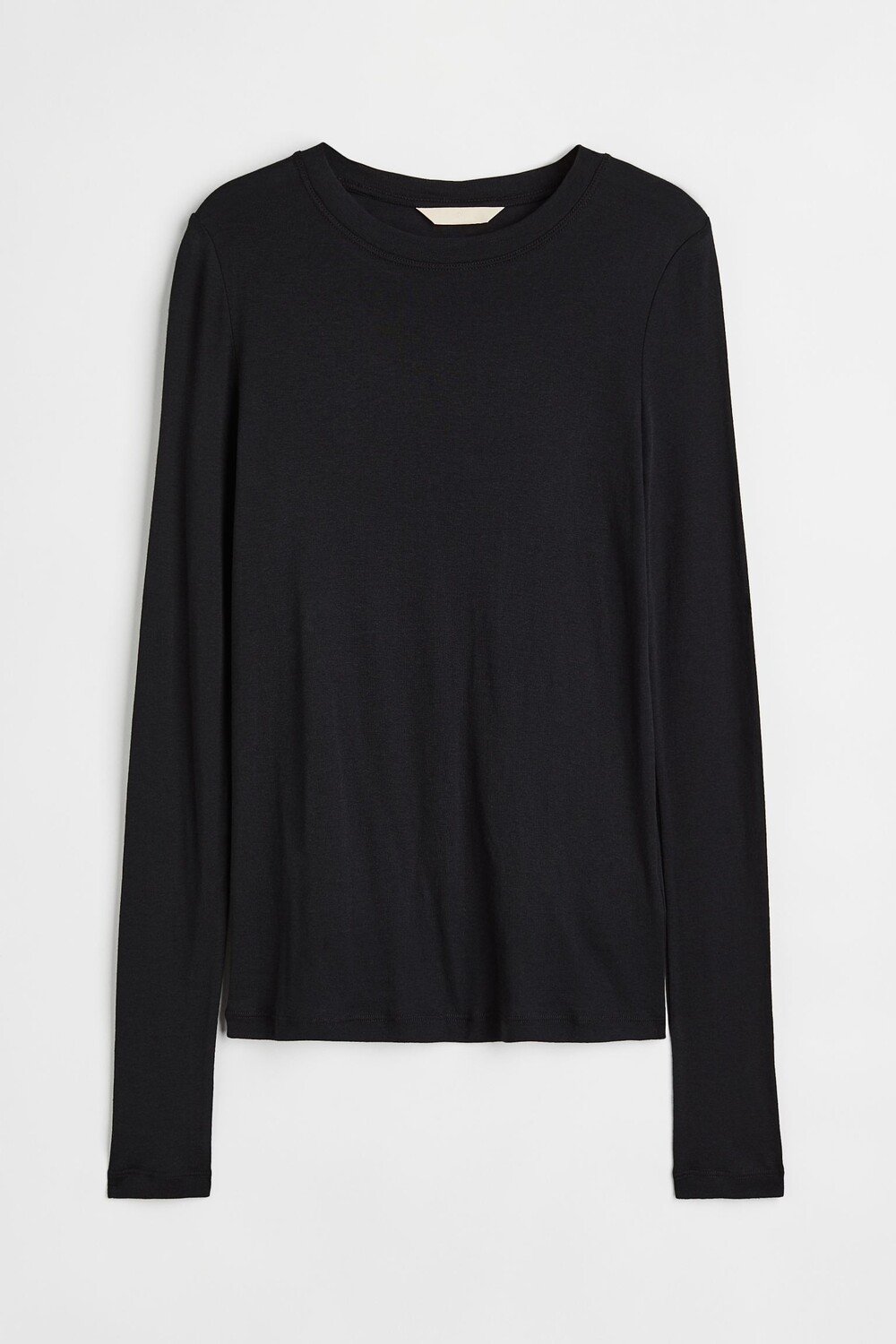 

Топ с длинным рукавом H&M Pima Cotton, черный
