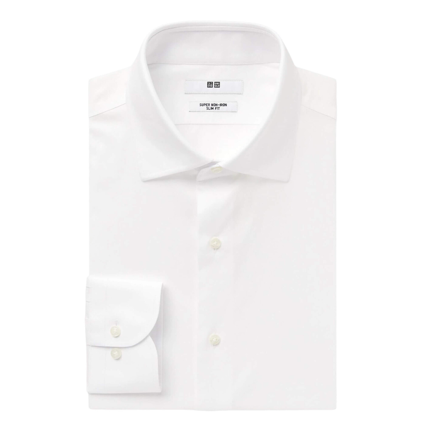 

Рубашка Uniqlo Super Non-iron Slim Fit, белый