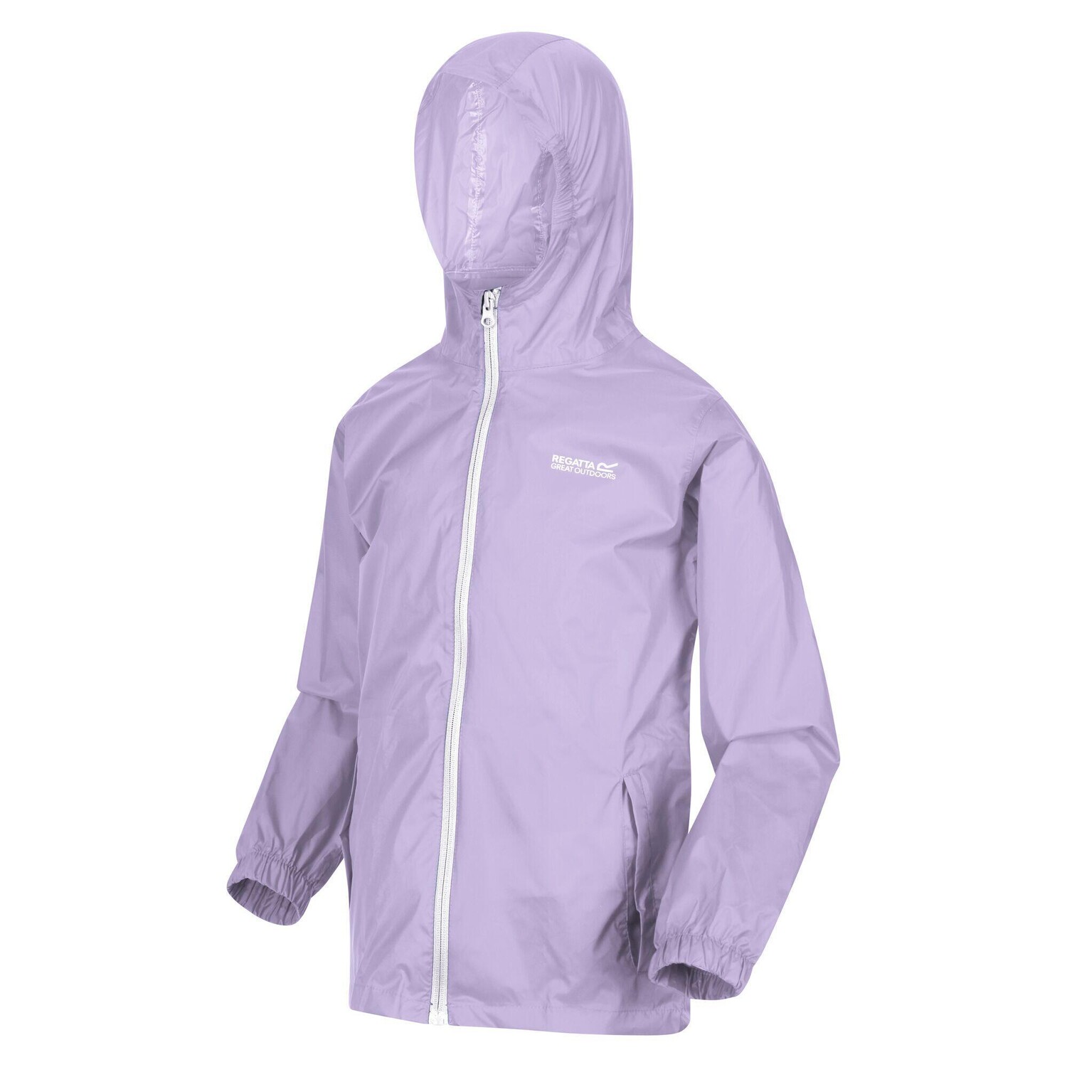 

Дождевик с мешком для вещей Kids Pack-It Jacket III для походов/туризма/трекинга REGATTA, пастельно-розовый
