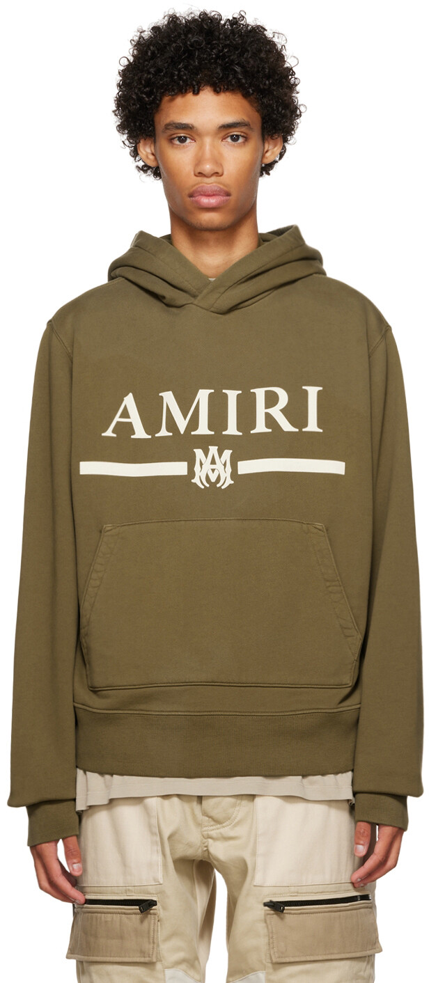 

Зеленая толстовка с капюшоном \Amiri\" Bar", Зеленый