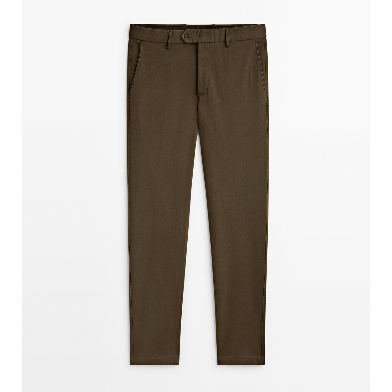 

Мужские штаны Massimo Dutti Slim fit twill chino, хаки