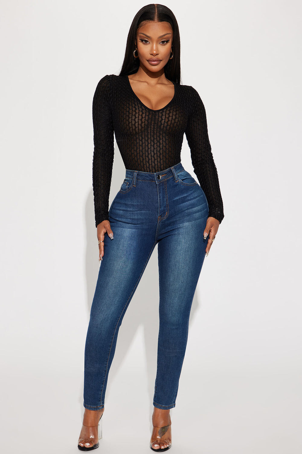 

Джинсы скинни Fashion Nova SS065, деним