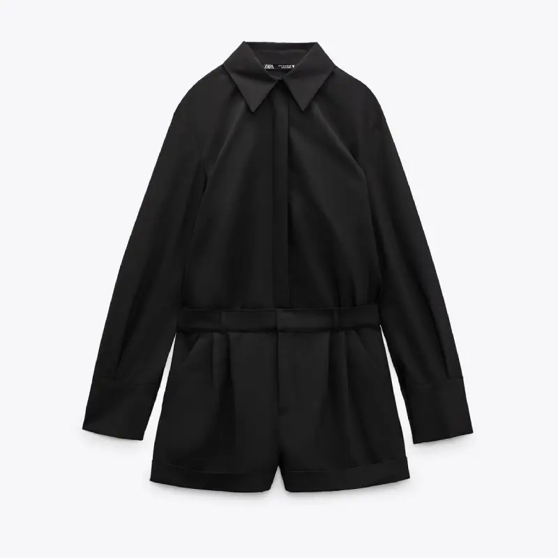 

Комбинезон Zara Shirt-style, черный
