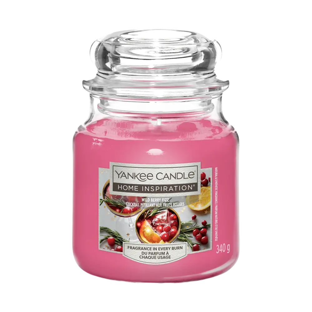

Yankee Candle Home Inspiration Ароматическая свеча Wild Berry Fizz, 340 г