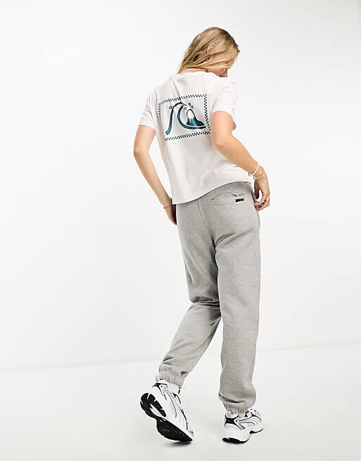 

Белая футболка с логотипом на спине Quiksilver, Белый